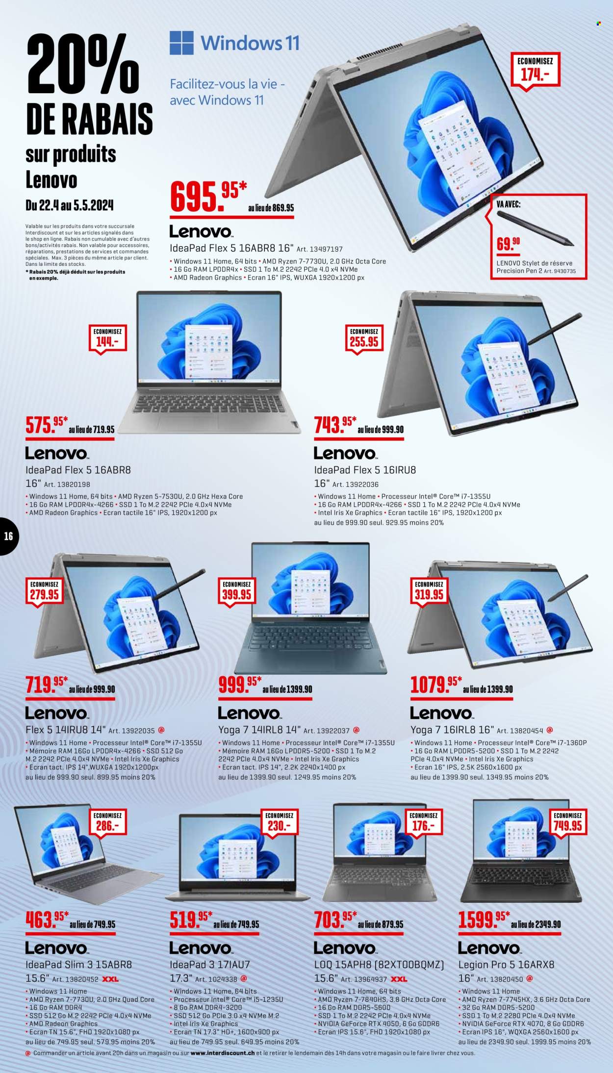 Volantino Interdiscount - 22.4.2024 - 5.5.2024. Pagina 16