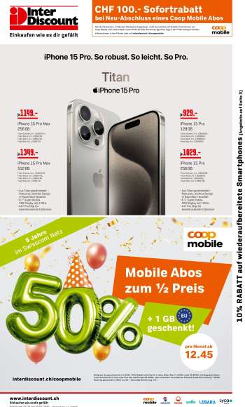 Catalogue Interdiscount - 22.4.2024 - 5.5.2024.