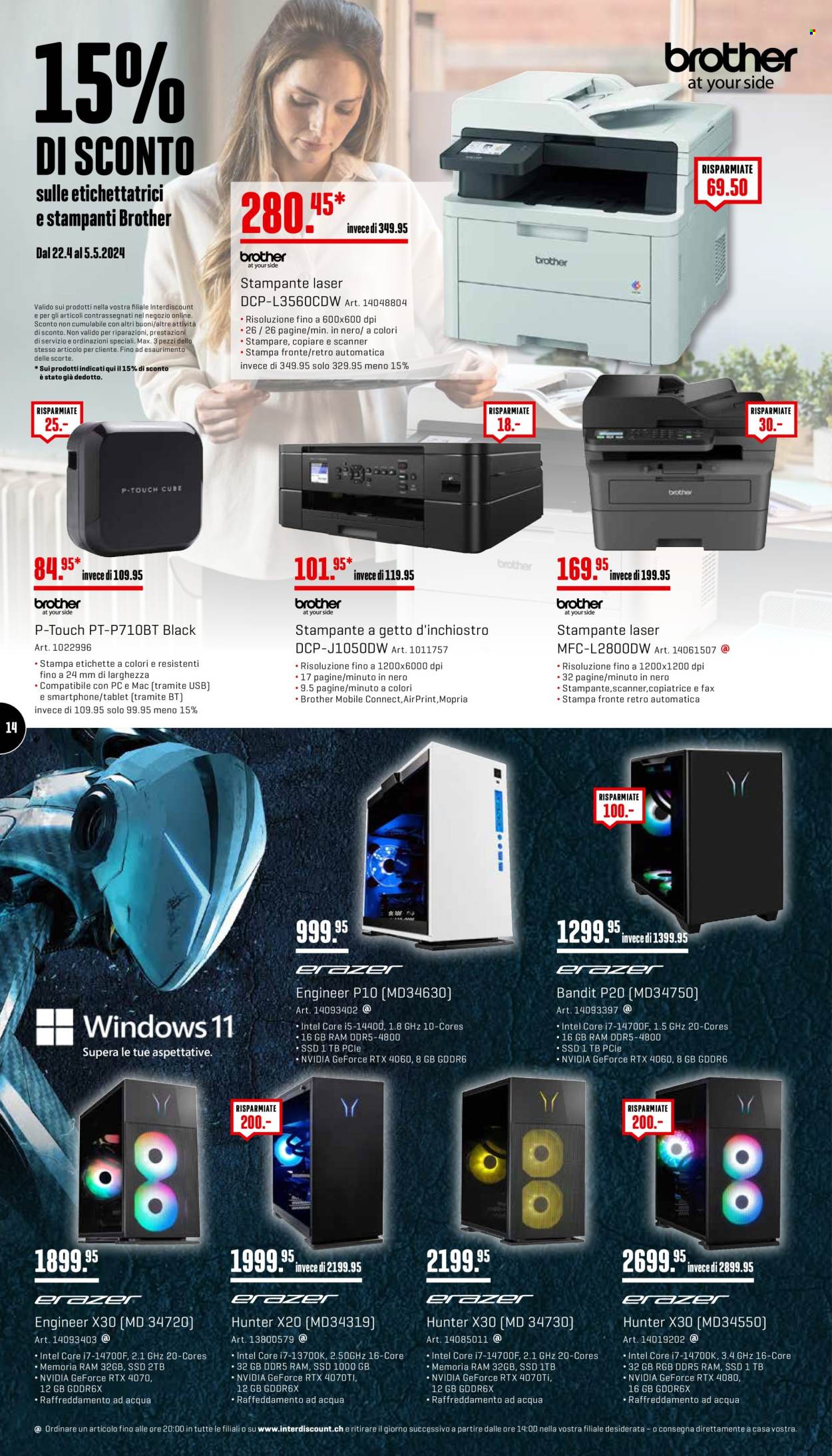 Volantino Interdiscount - 22.4.2024 - 5.5.2024. Pagina 14