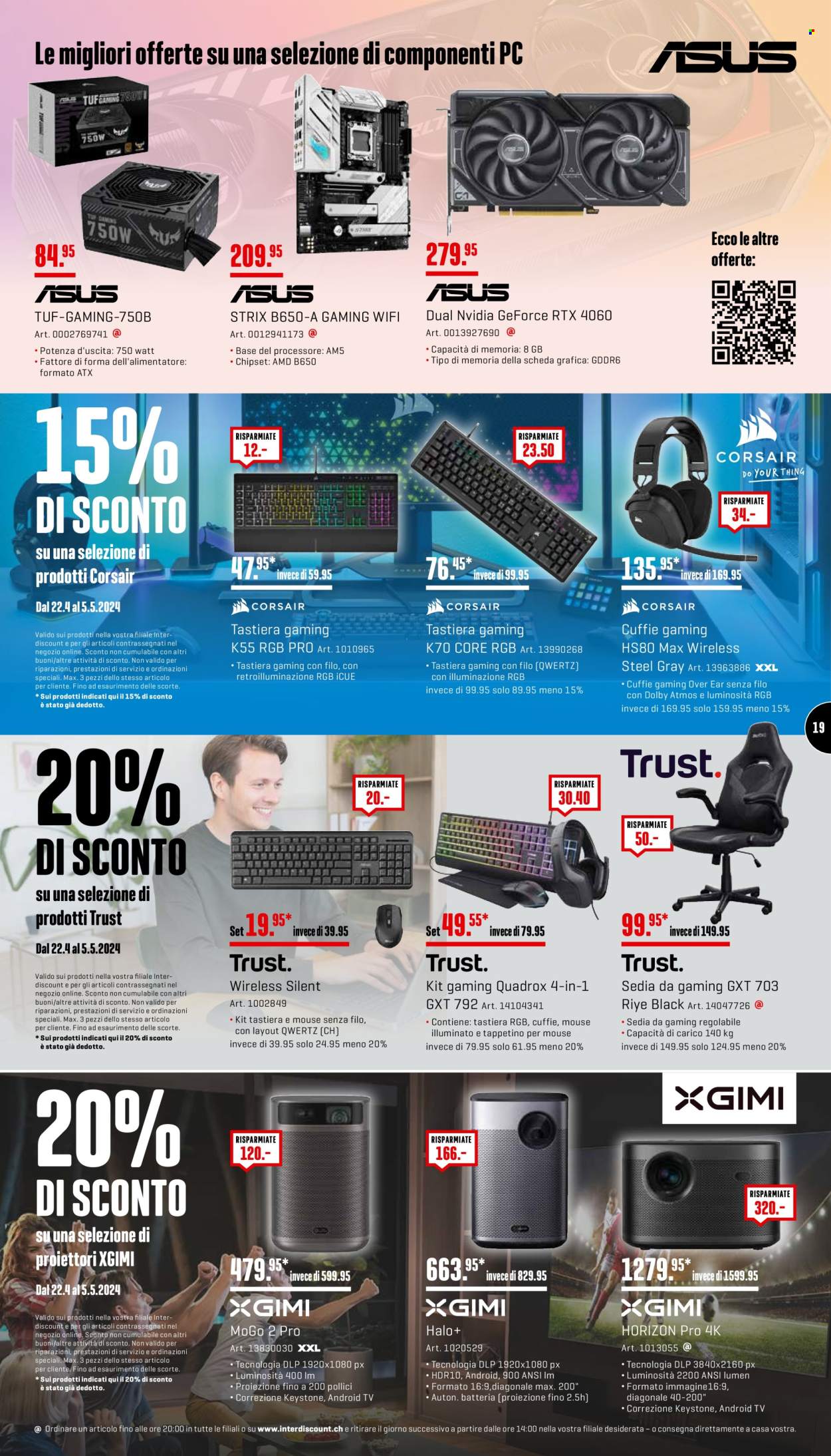 Volantino Interdiscount - 22.4.2024 - 5.5.2024. Pagina 19