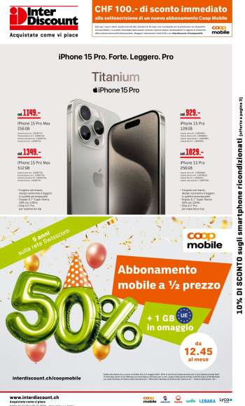 Volantino Interdiscount - 22.4.2024 - 5.5.2024.