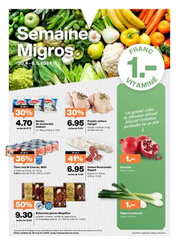 Catalogue Migros - 30.4.2024 - 6.5.2024.