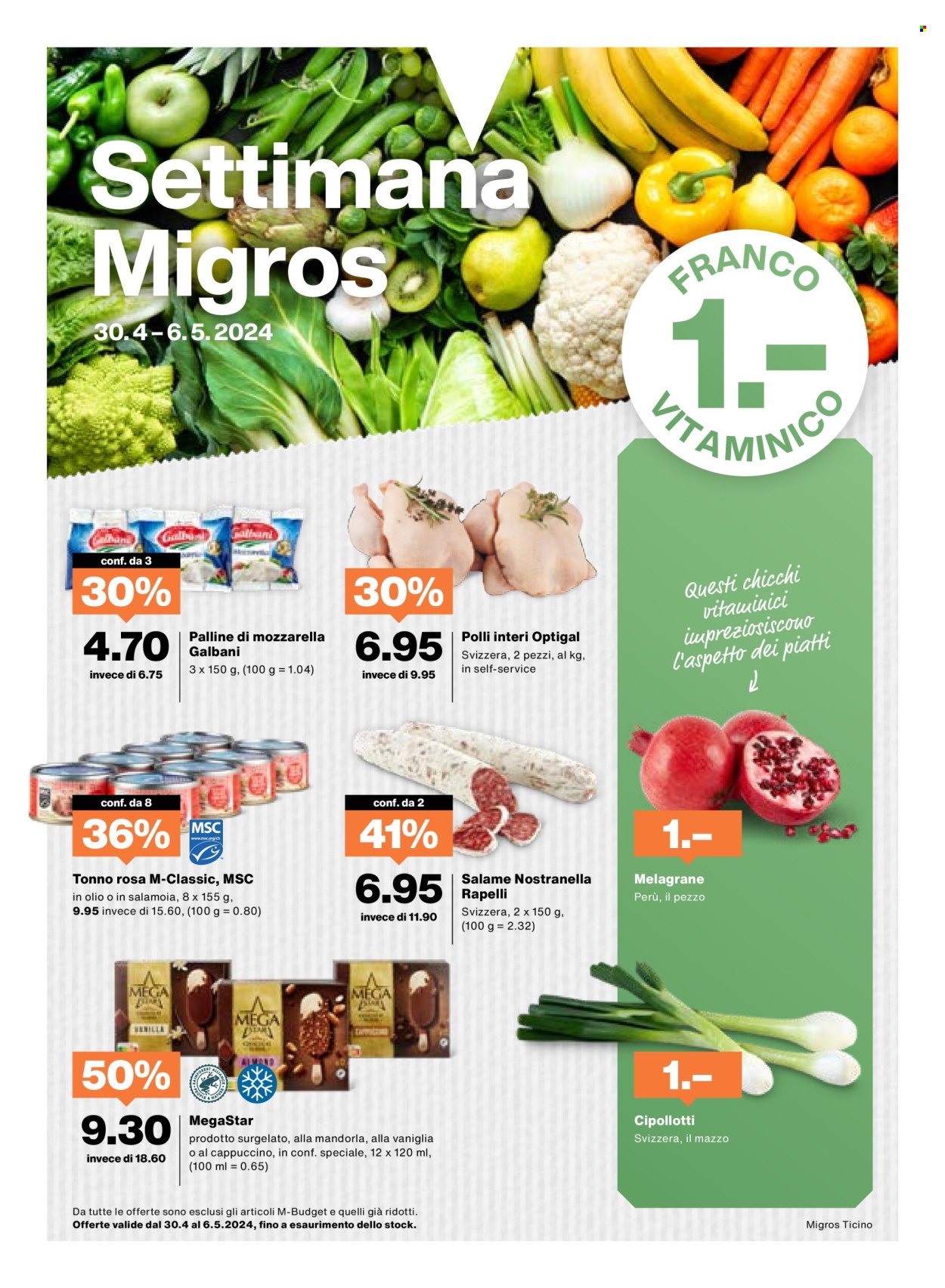 Volantino Migros - 30.4.2024 - 6.5.2024. Pagina 1