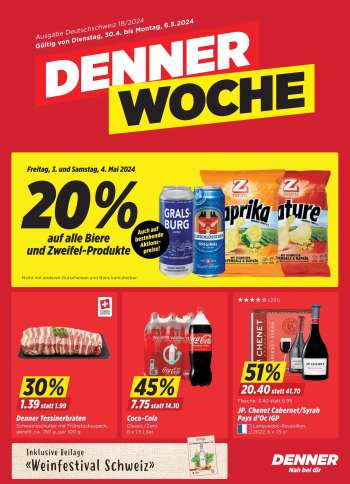 Prospekte Denner - 30.4.2024 - 6.5.2024.