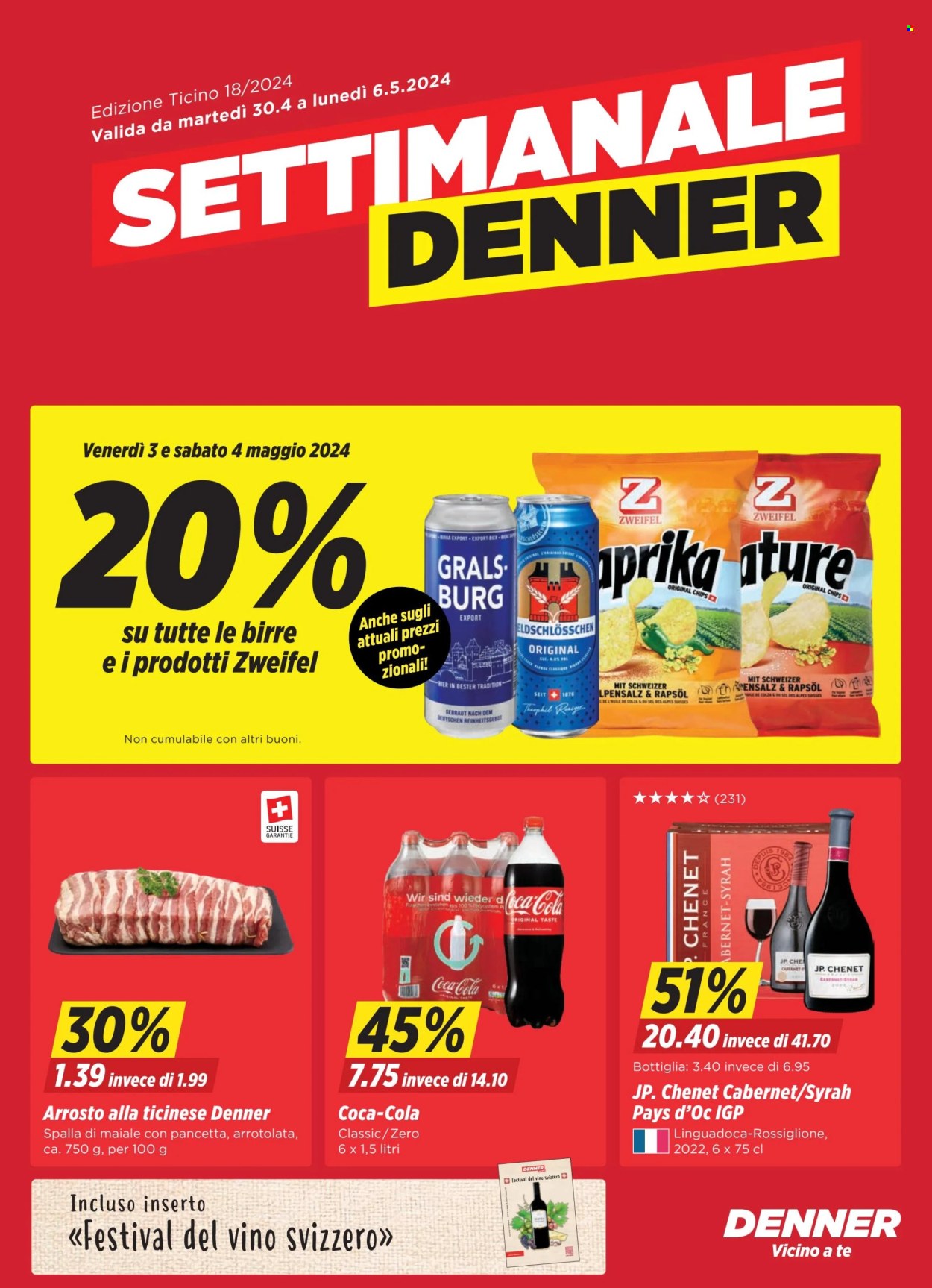 Catalogue Denner - 30.4.2024 - 6.5.2024. Page 1