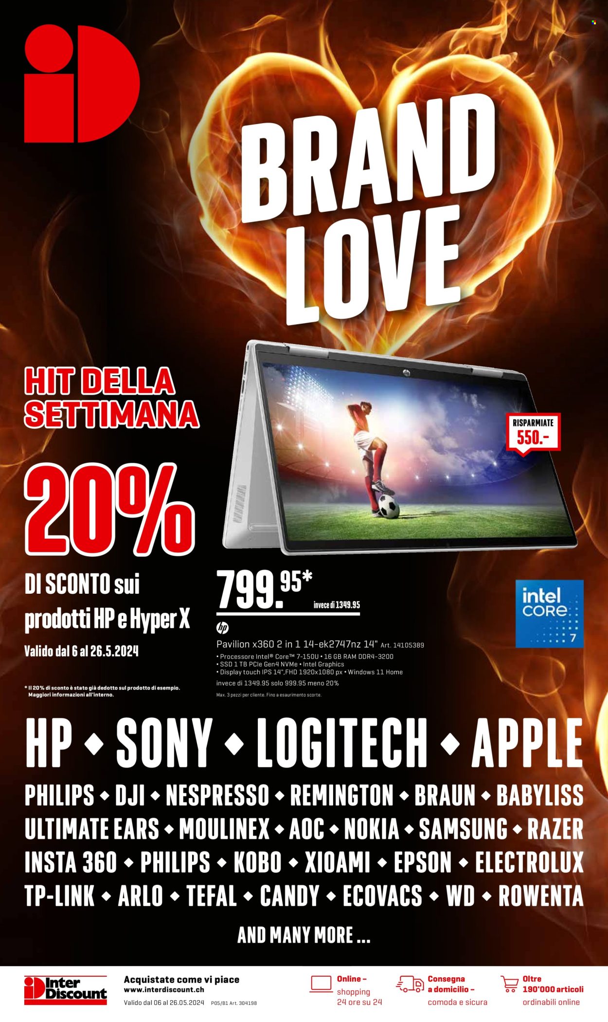 Volantino Interdiscount - 6.5.2024 - 26.5.2024. Pagina 1