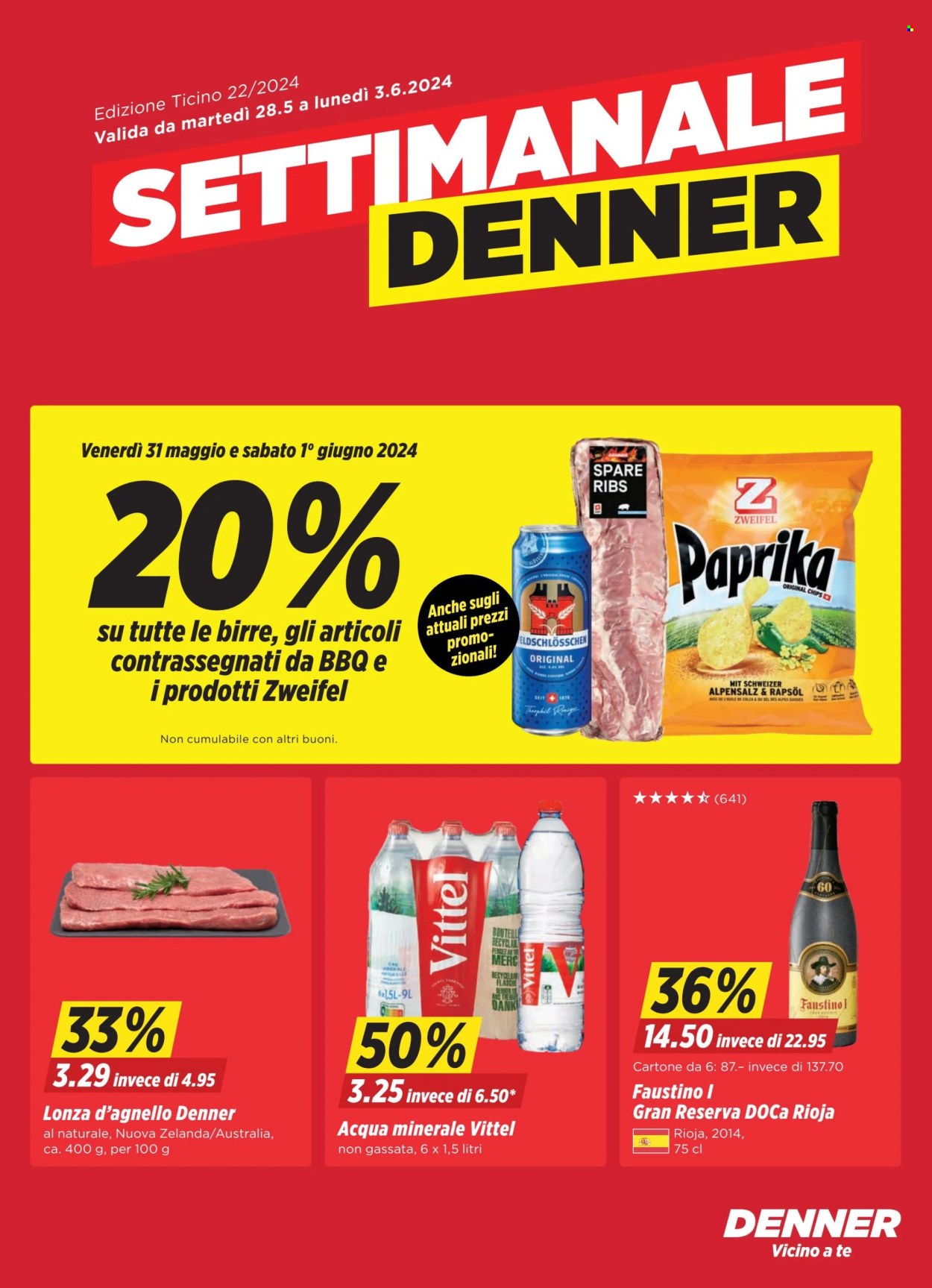 Volantino Denner - 28.5.2024 - 3.6.2024. Pagina 1