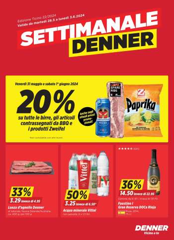Prospekte Denner - 28.5.2024 - 3.6.2024.