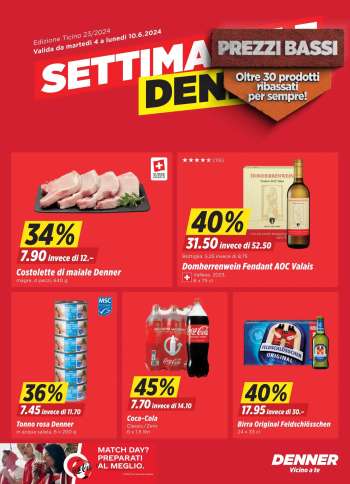 Prospekte Denner - 4.6.2024 - 10.6.2024.