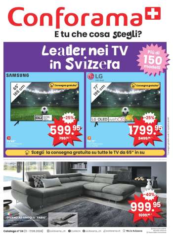 Volantino Conforama - 11.6.2024 - 17.6.2024.