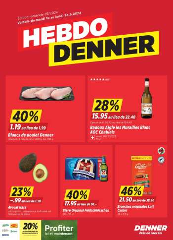 Catalogue Denner - 18.6.2024 - 24.6.2024.