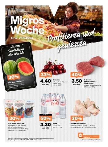 Prospekte Migros - 18.6.2024 - 24.6.2024.