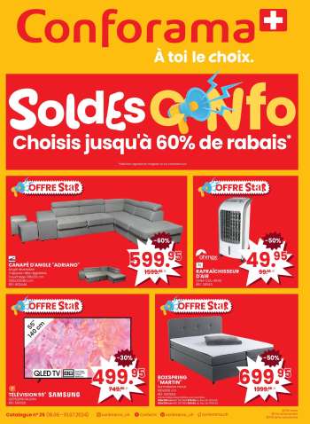 Catalogue Conforama - 18.6.2024 - 1.7.2024.