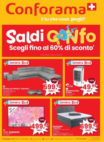 Volantino Conforama - 18.6.2024 - 1.7.2024.