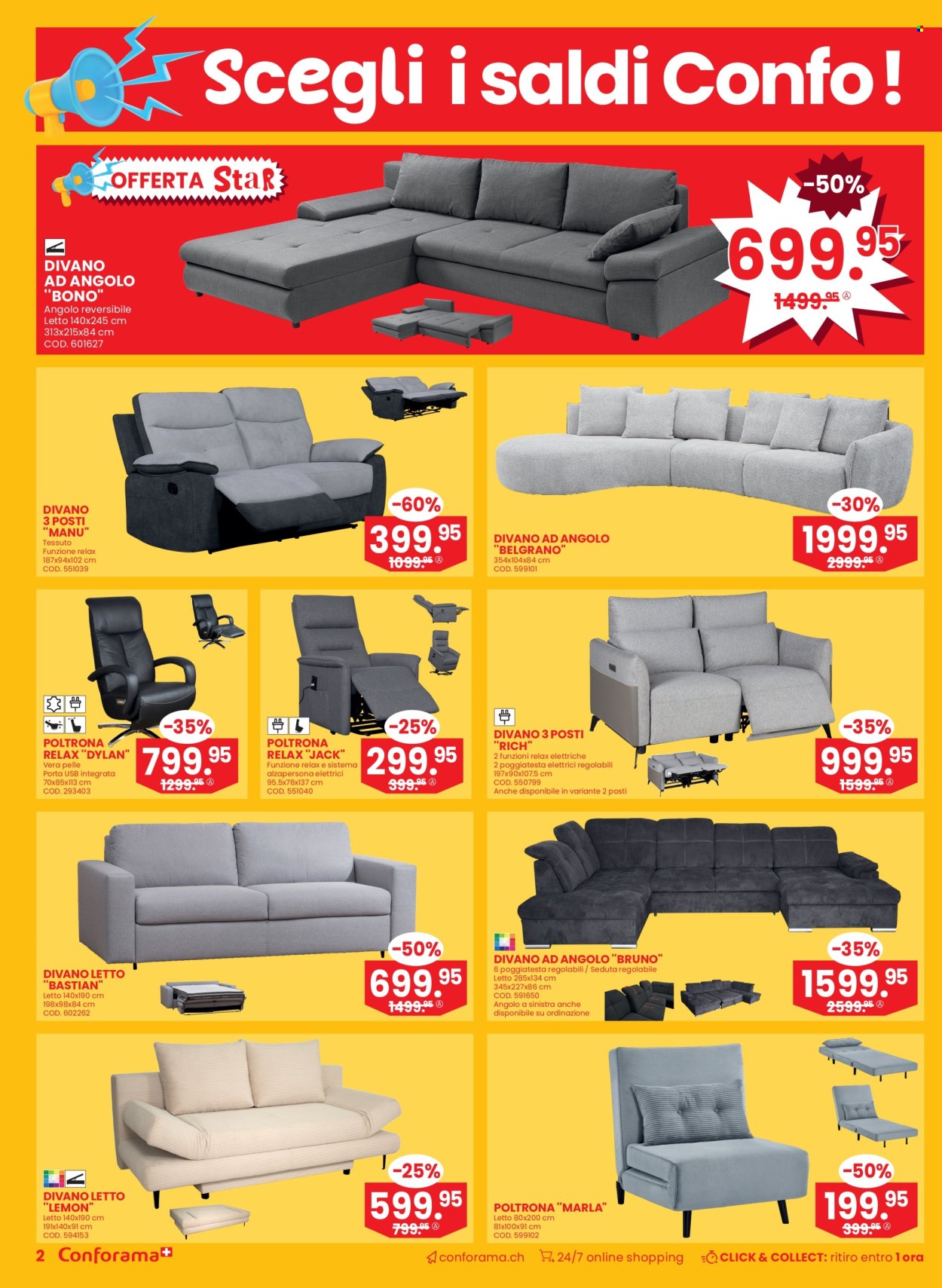Prospekt Conforama - 18.6.2024 - 1.7.2024. Seite 2