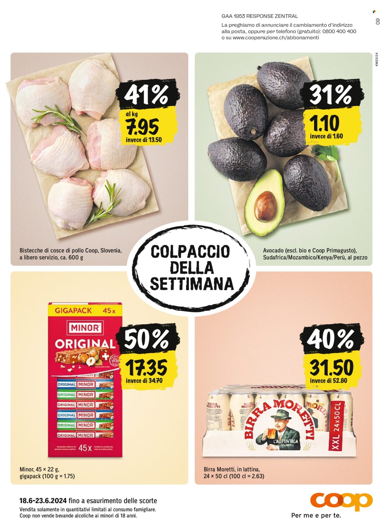 Prospekt Coop - 18.6.2024 - 24.6.2024. Seite 80