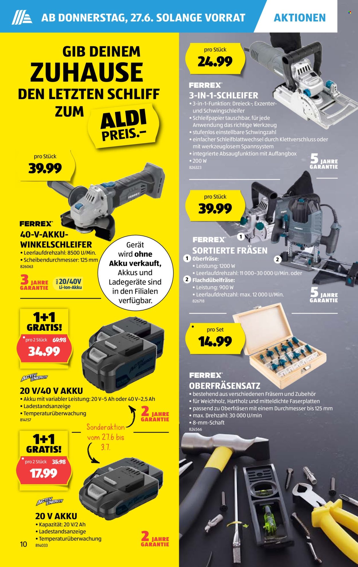 Prospekt Aldi - 27.6.2024 - 3.7.2024. Seite 10