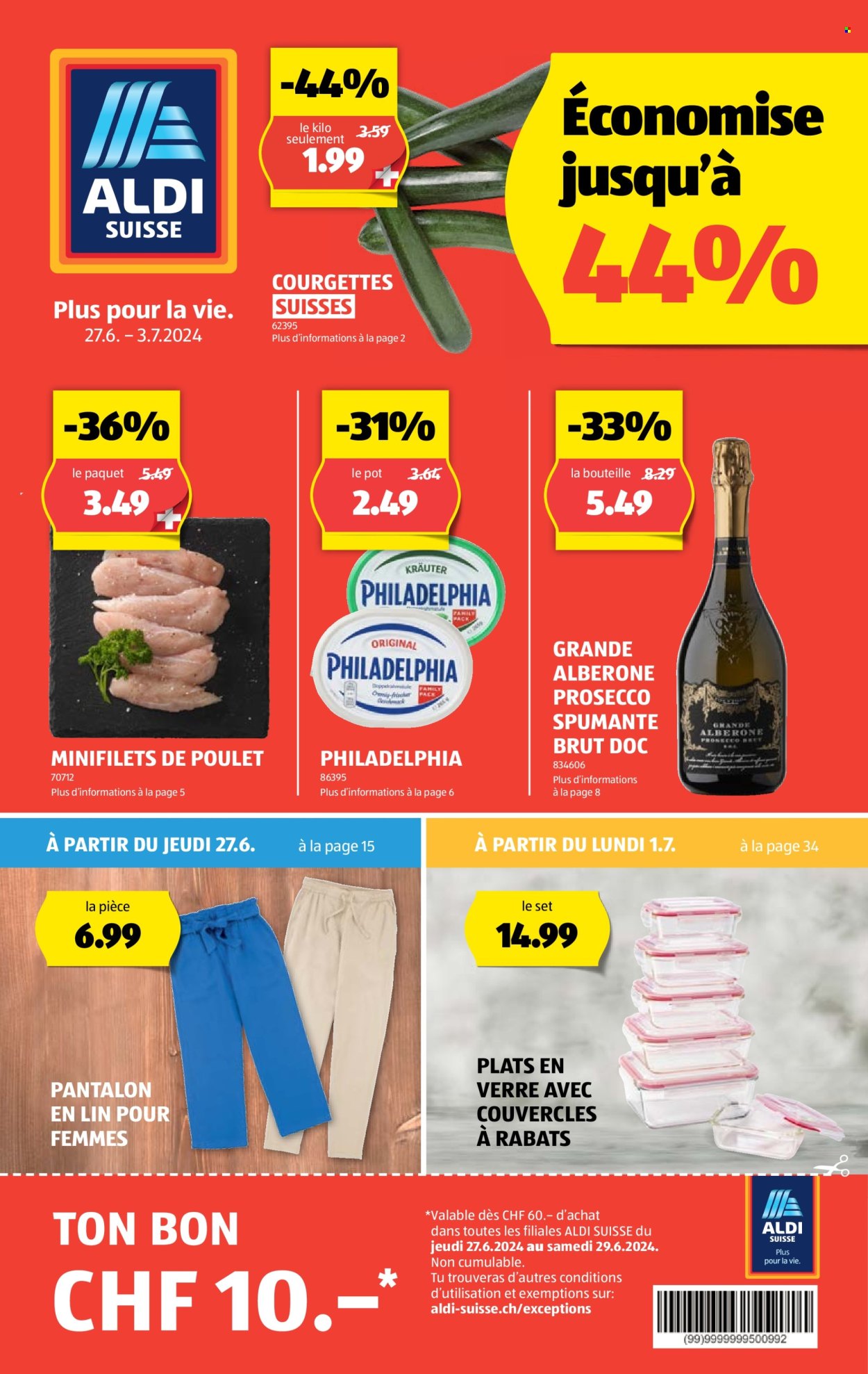 Volantino Aldi - 27.6.2024 - 3.7.2024. Pagina 1