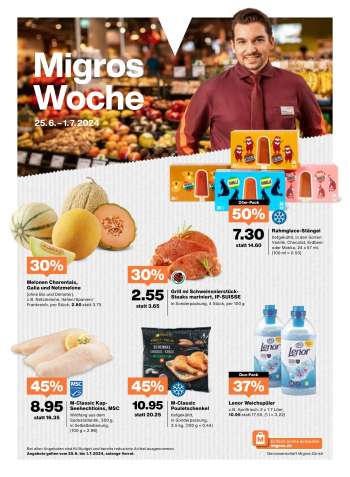 Prospekte Migros - 25.6.2024 - 1.7.2024.