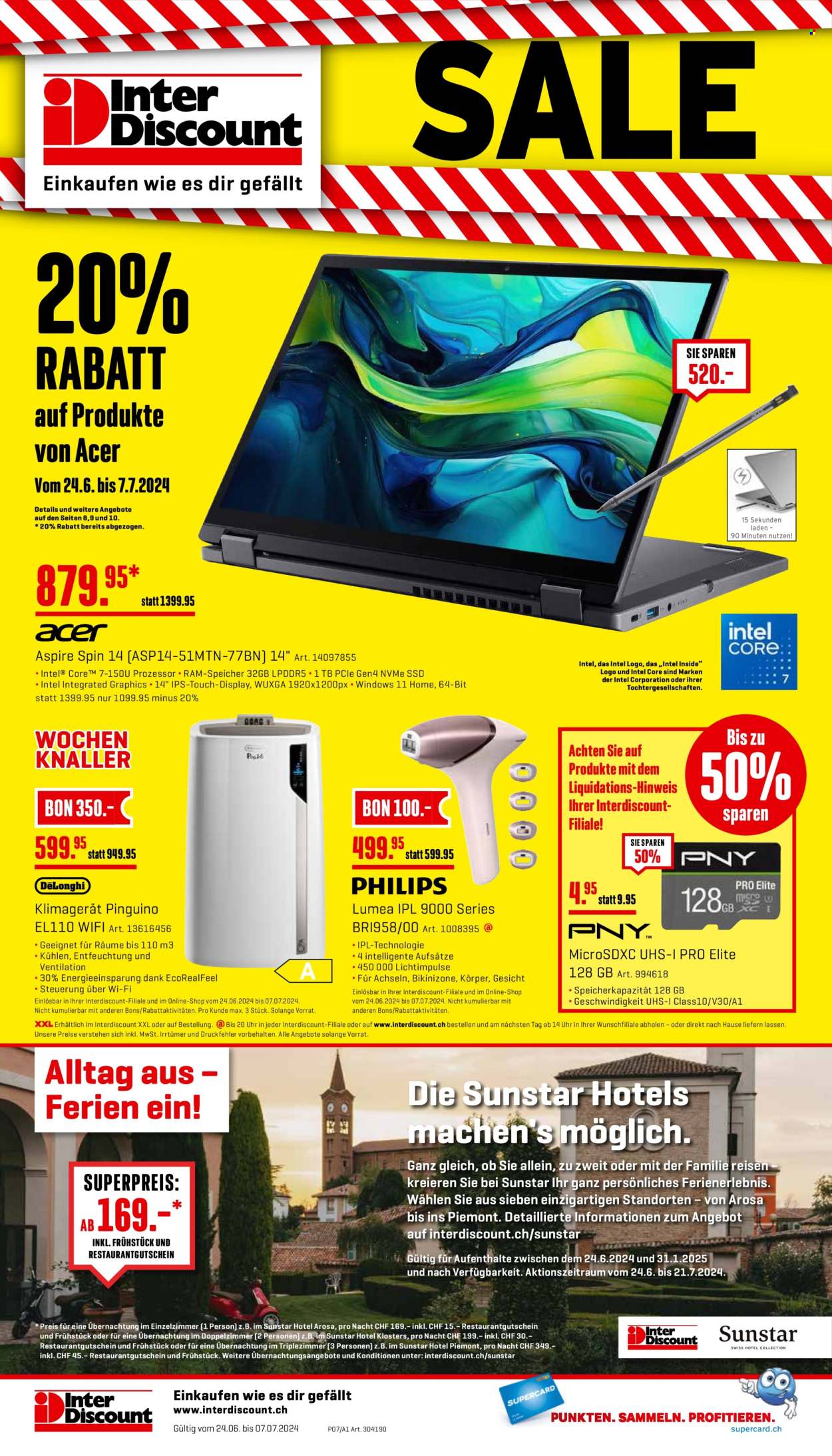 Prospekt Interdiscount - 24.6.2024 - 7.7.2024. Seite 20