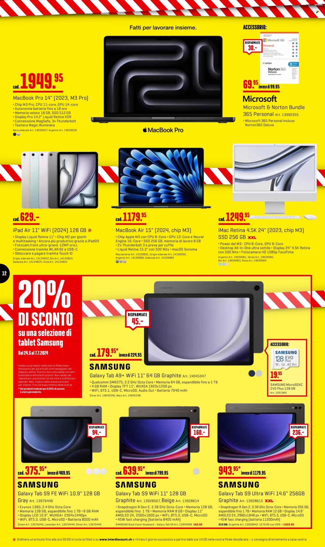 Volantino Interdiscount - 24.6.2024 - 7.7.2024. Pagina 12