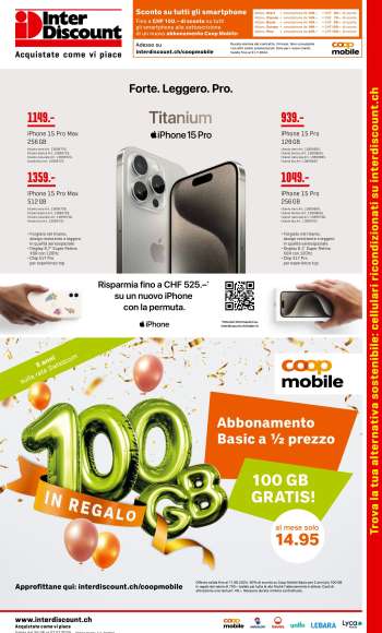 Volantino Interdiscount - 24.6.2024 - 7.7.2024.