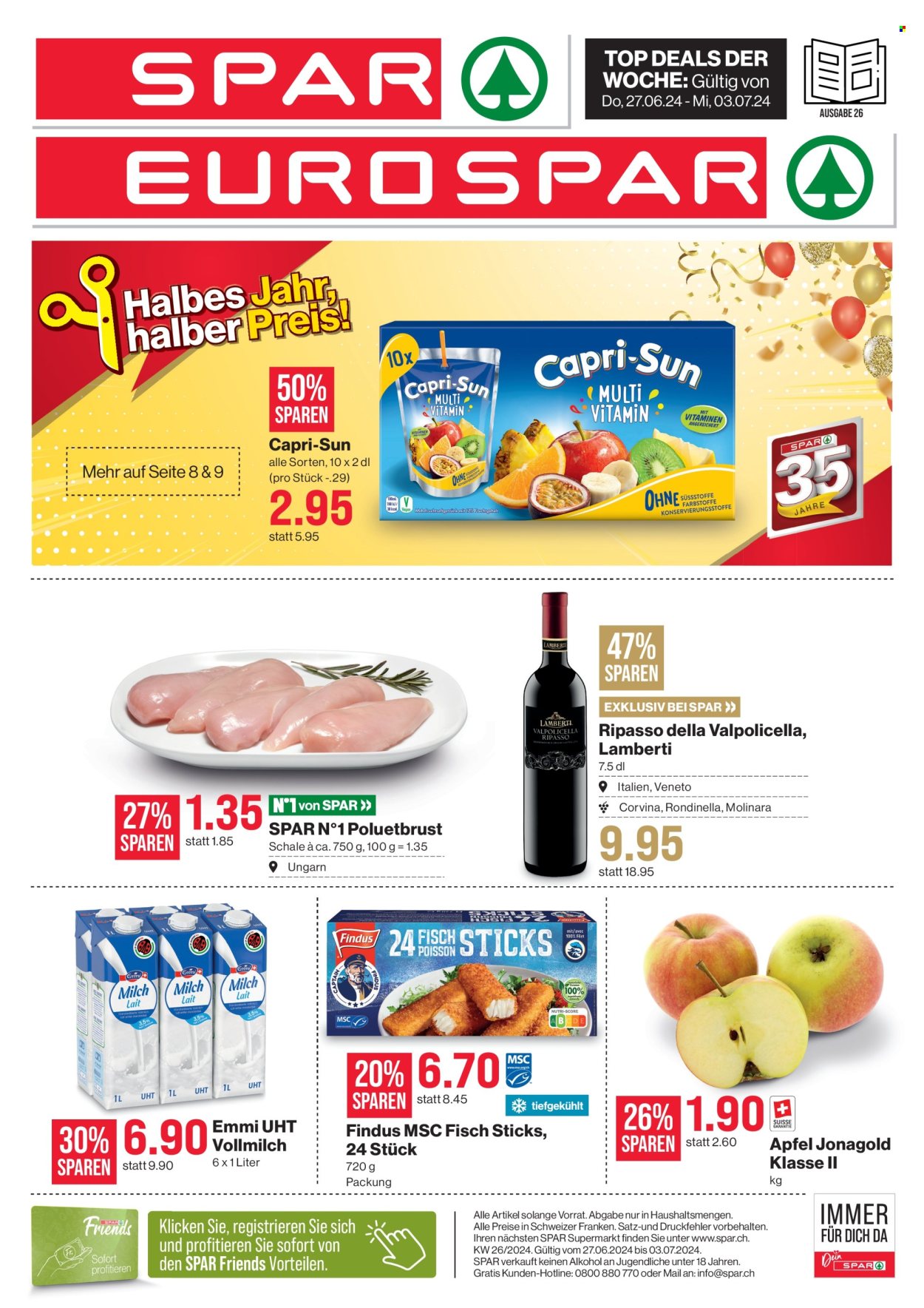 Volantino SPAR - 27.6.2024 - 3.7.2024. Pagina 1