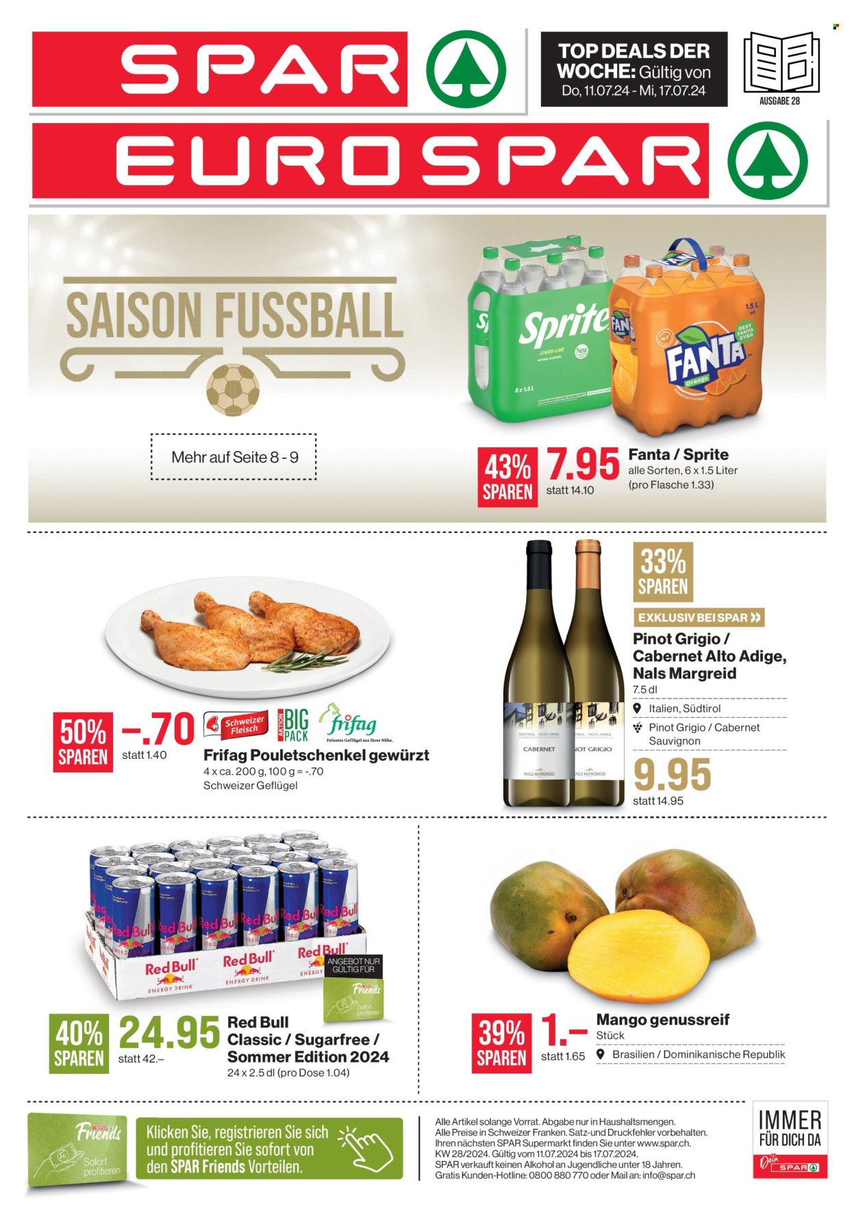 Prospekt SPAR - 11.7.2024 - 17.7.2024. Seite 1