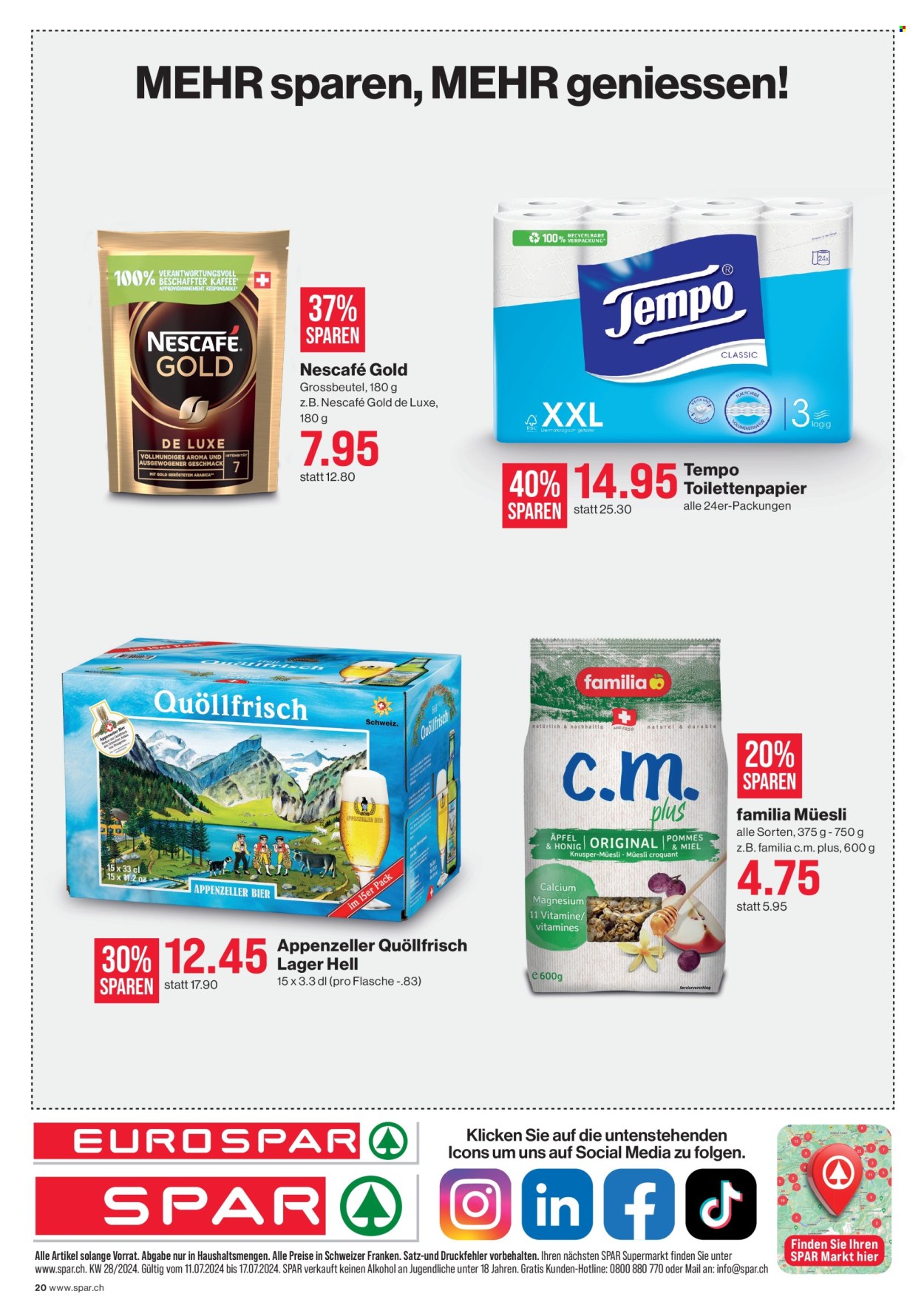 Prospekt SPAR - 11.7.2024 - 17.7.2024. Seite 20