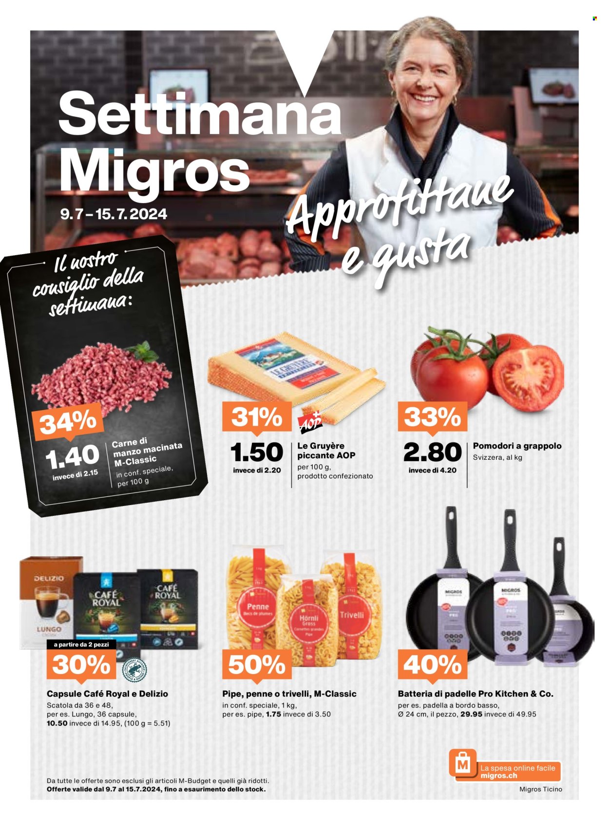 Volantino Migros - 9.7.2024 - 15.7.2024. Pagina 1