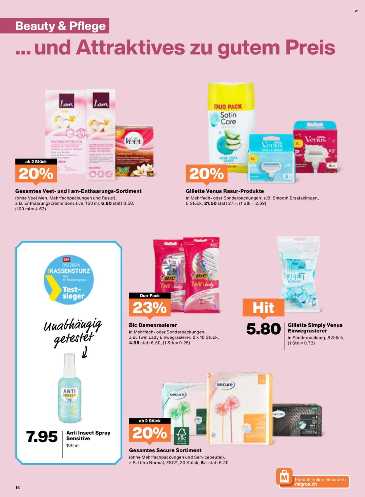 Catalogue Migros - 16.7.2024 - 22.7.2024. Page 14