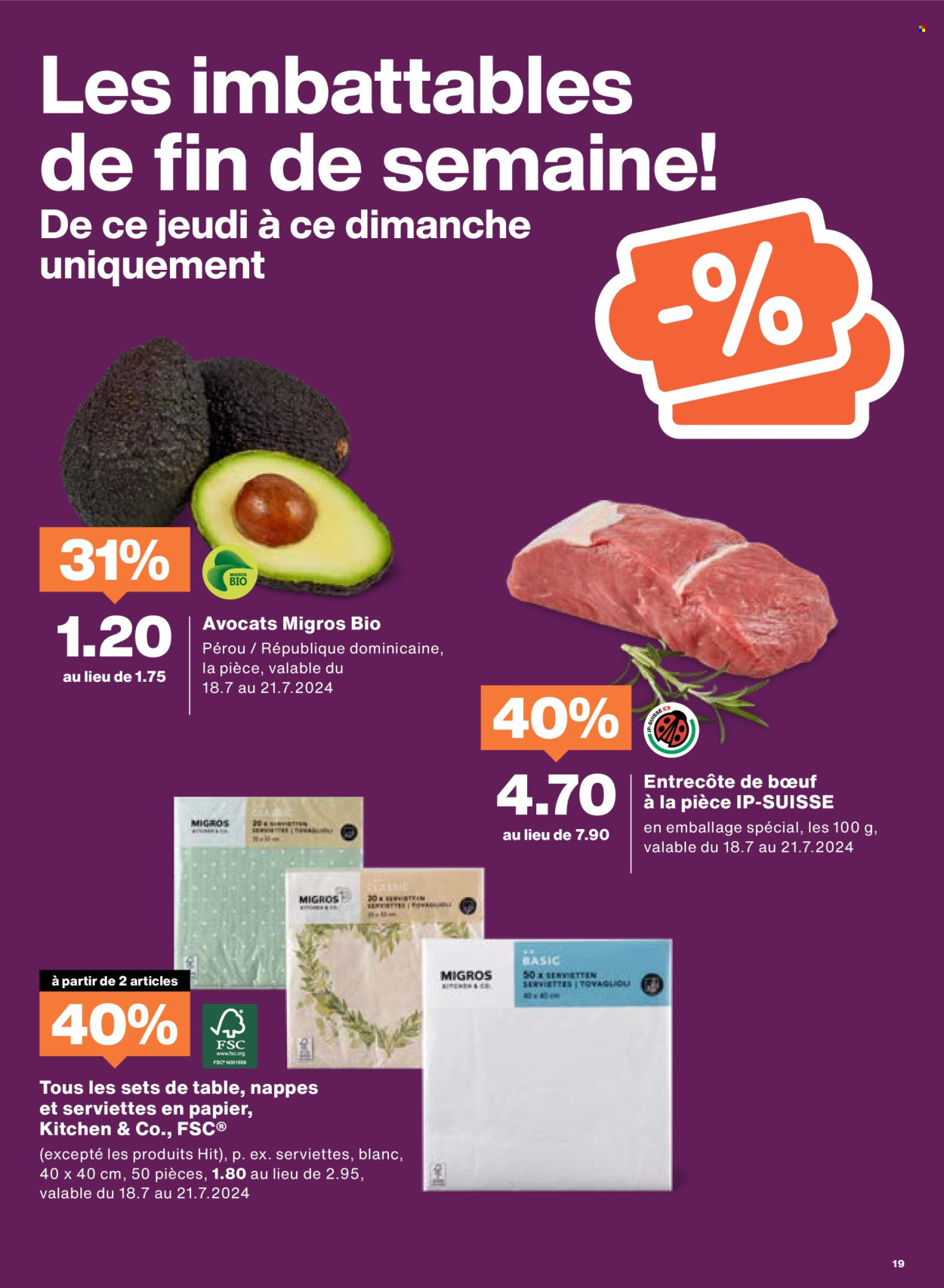 Volantino Migros - 16.7.2024 - 22.7.2024. Pagina 19