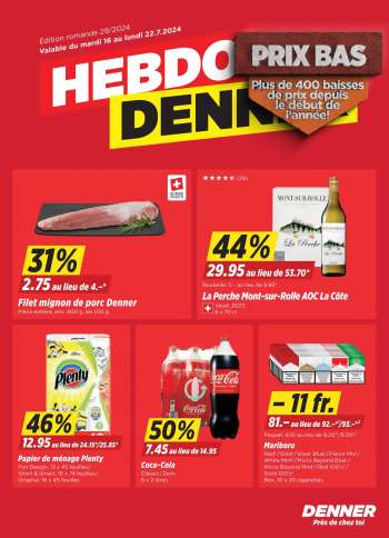 Prospekte Denner - 16.7.2024 - 22.7.2024.