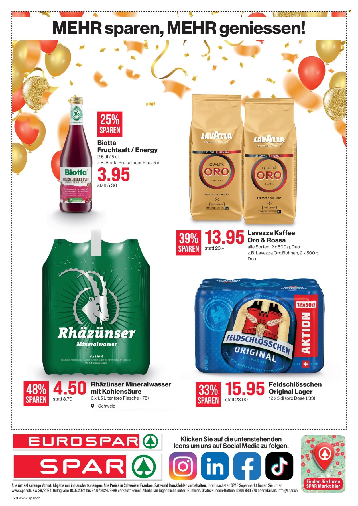 Prospekt SPAR - 18.7.2024 - 24.7.2024. Seite 20