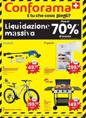 Volantino Conforama - 16.7.2024 - 22.7.2024.