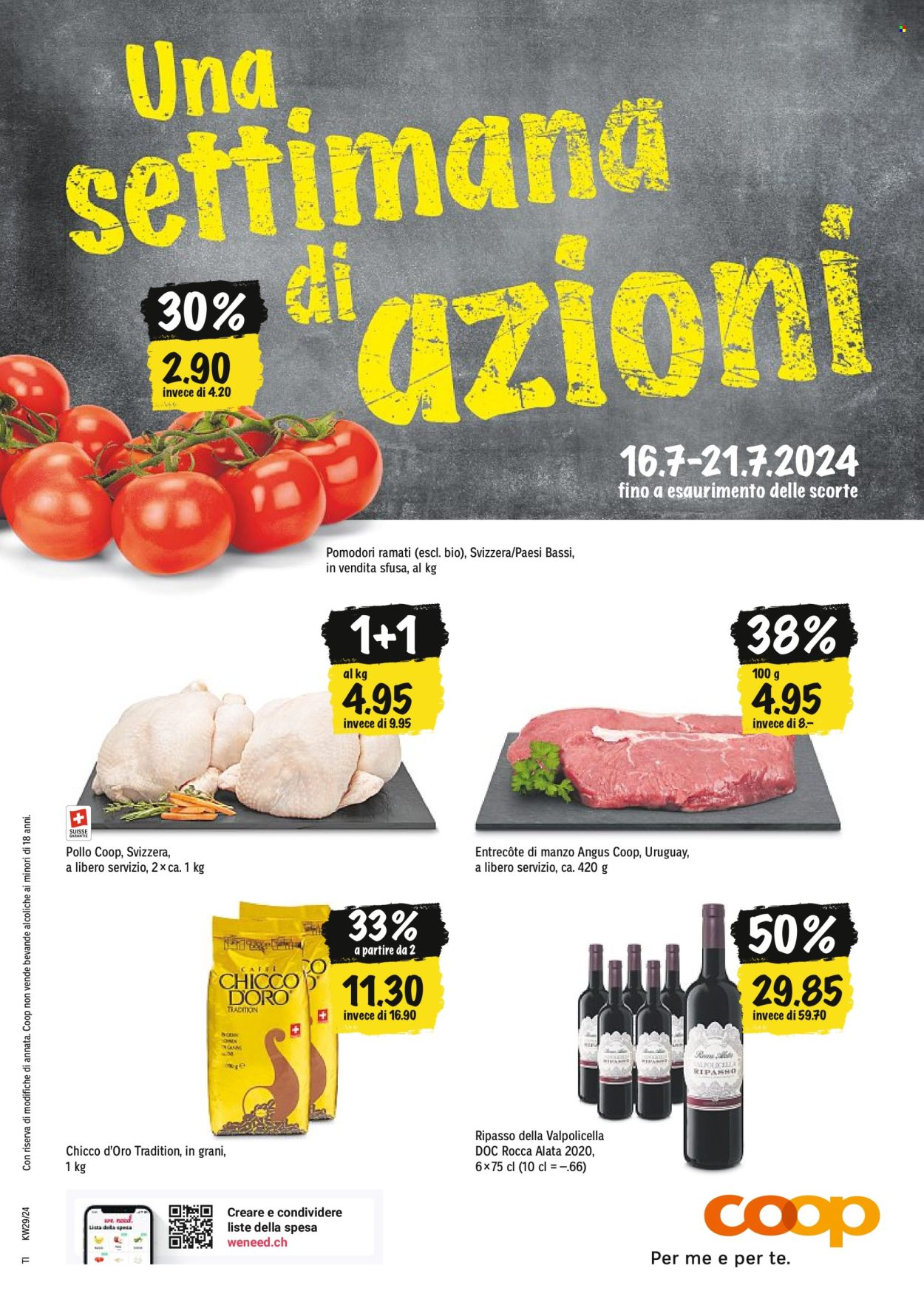 Catalogue Coop - 16.7.2024 - 21.7.2024. Page 1
