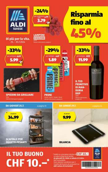 Volantino Aldi - 25.7.2024 - 30.7.2024.