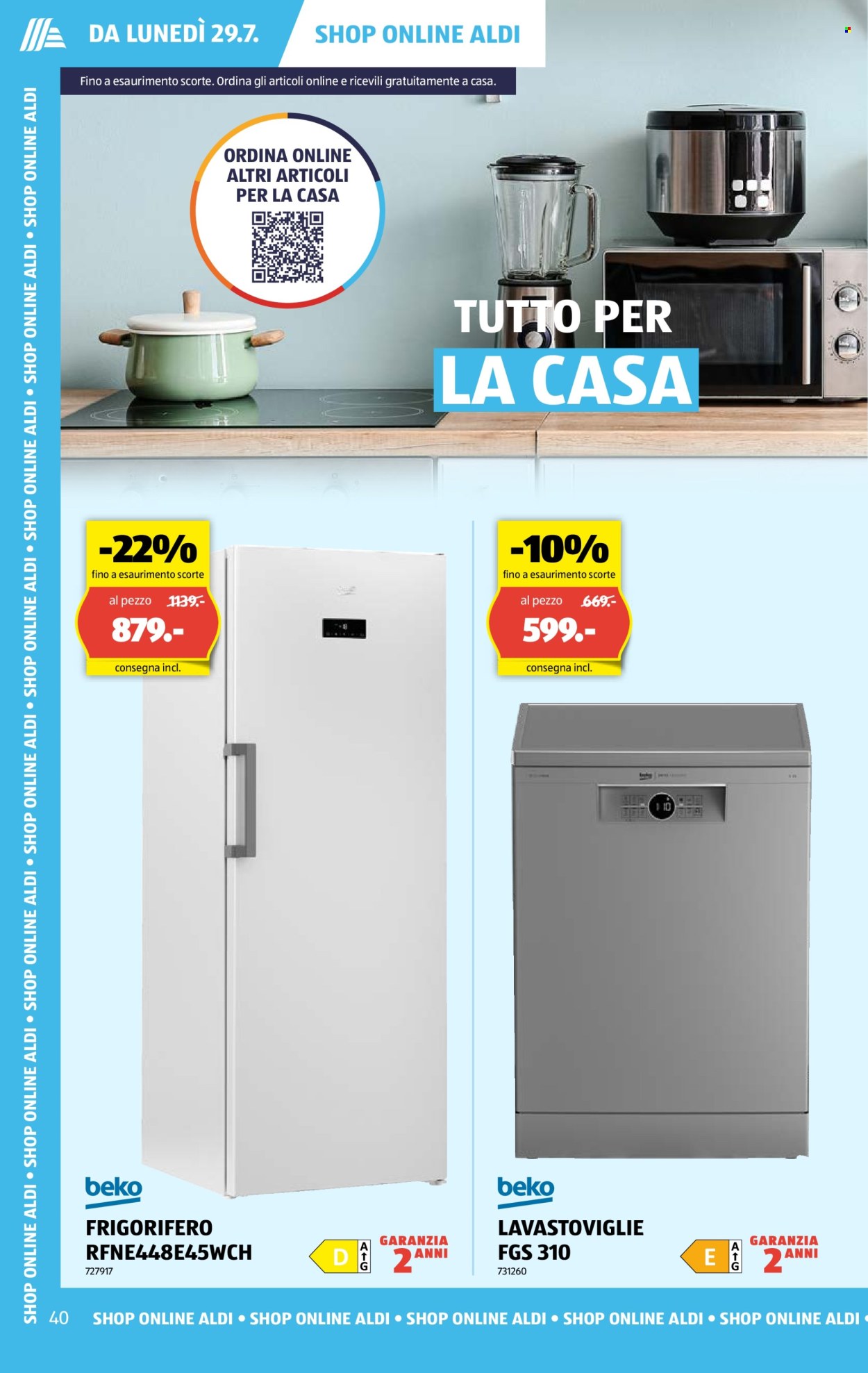 Volantino Aldi - 25.7.2024 - 30.7.2024. Pagina 40
