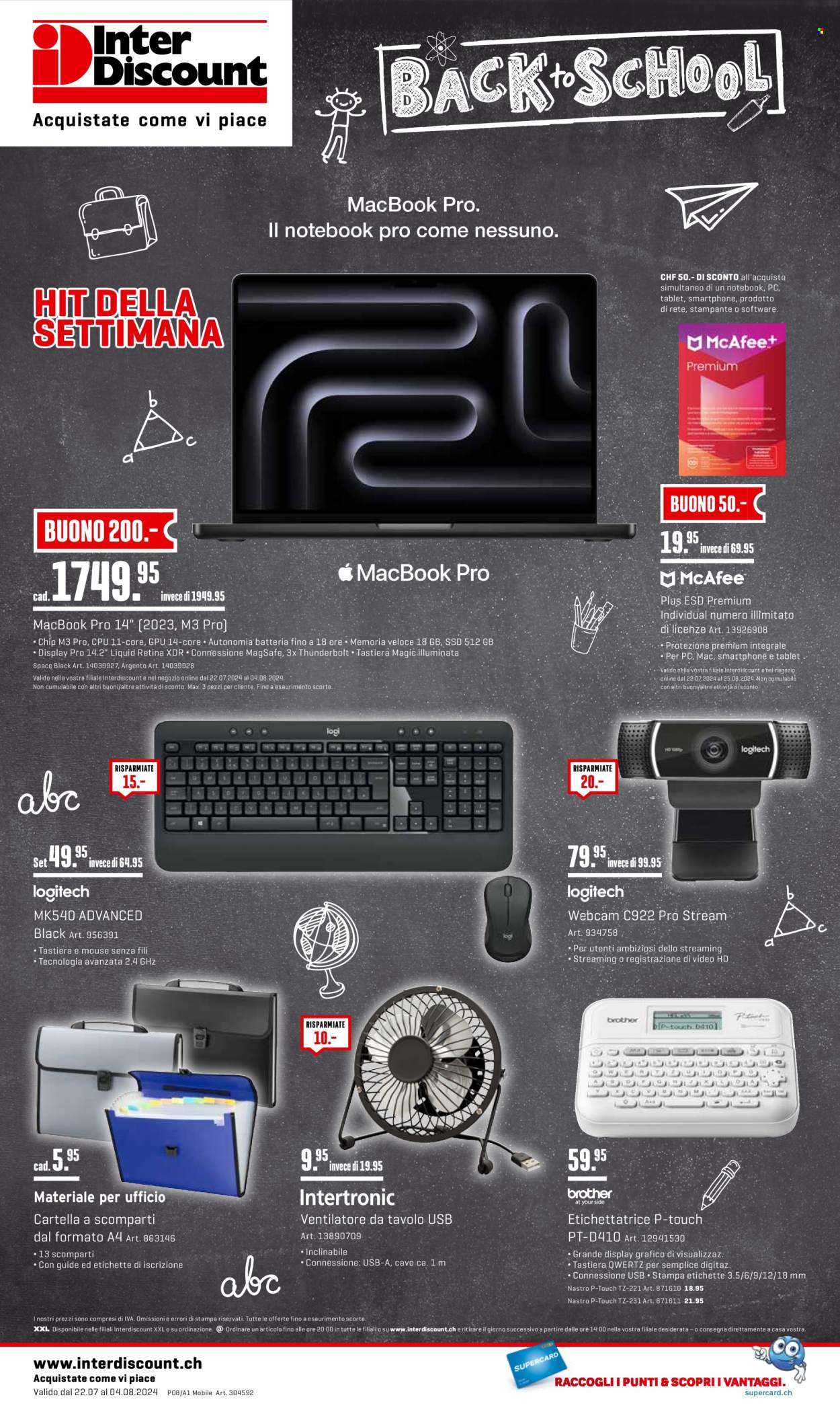 Prospekt Interdiscount - 22.7.2024 - 4.8.2024. Seite 24