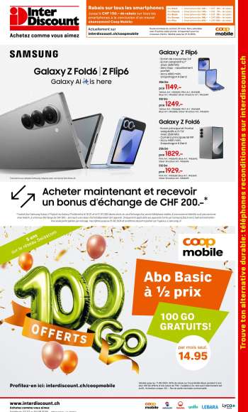 Volantino Interdiscount - 22.7.2024 - 4.8.2024.