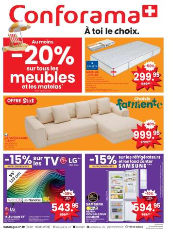 Catalogue Conforama - 23.7.2024 - 5.8.2024.
