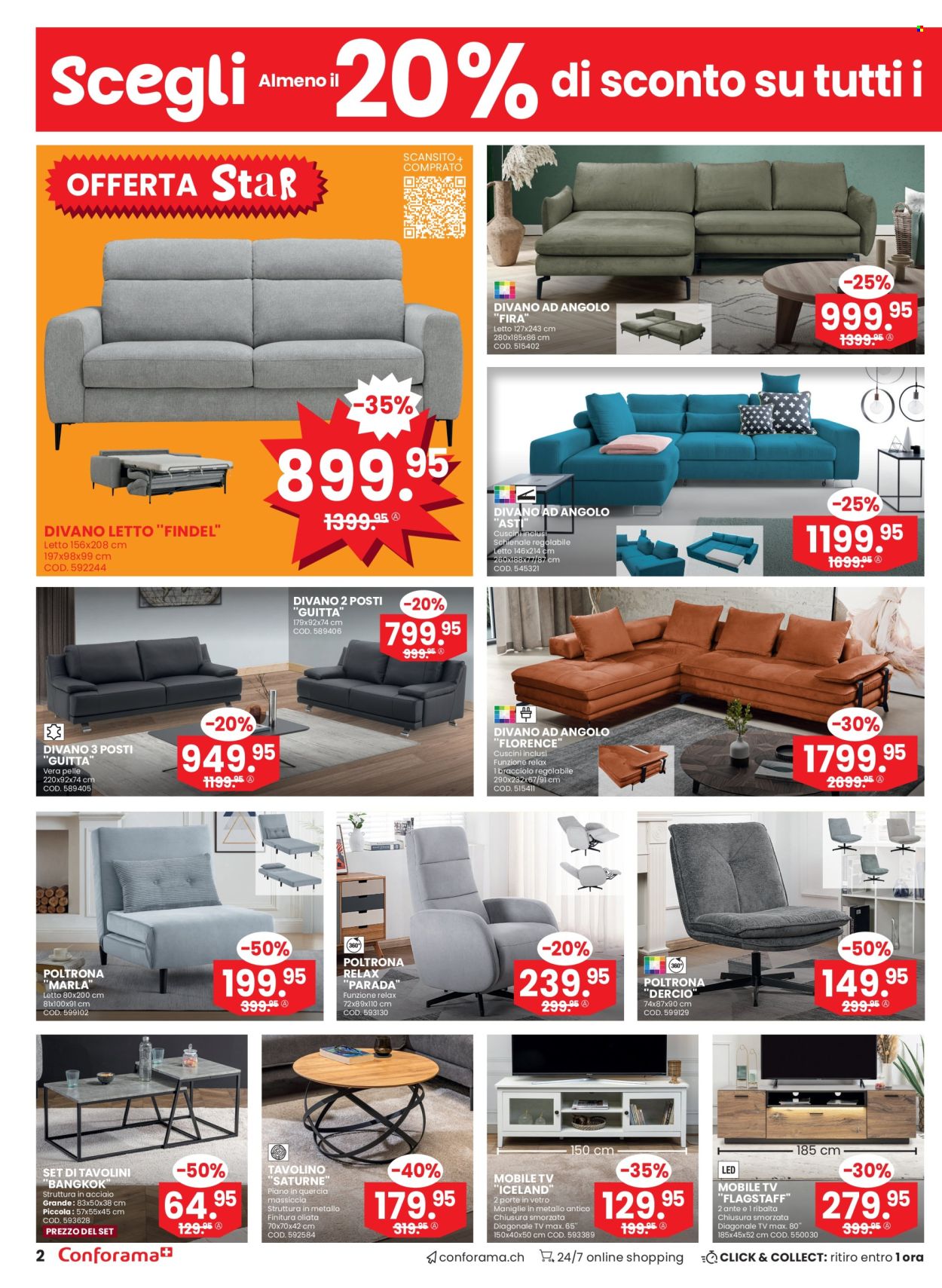Volantino Conforama - 23.7.2024 - 5.8.2024. Pagina 2
