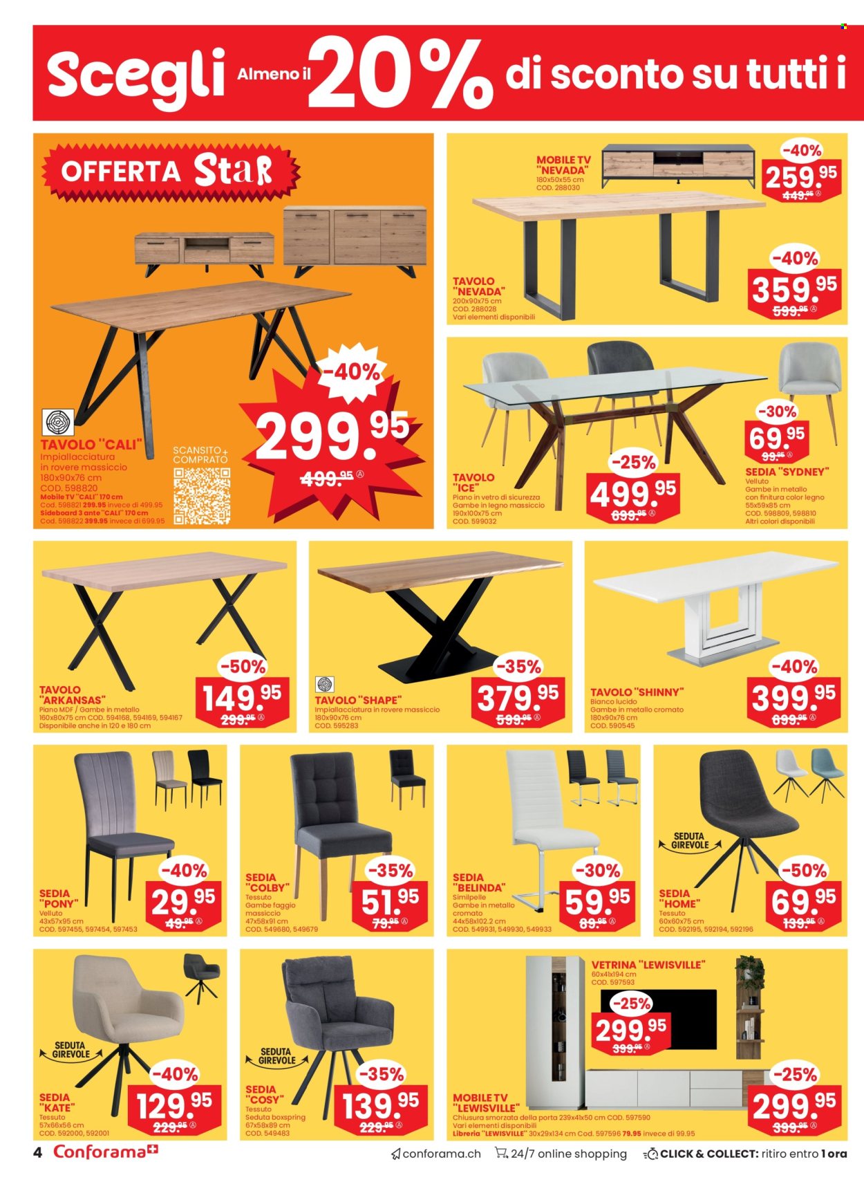 Volantino Conforama - 23.7.2024 - 5.8.2024. Pagina 4
