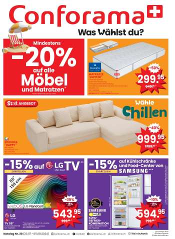 Volantino Conforama - 23.7.2024 - 5.8.2024.