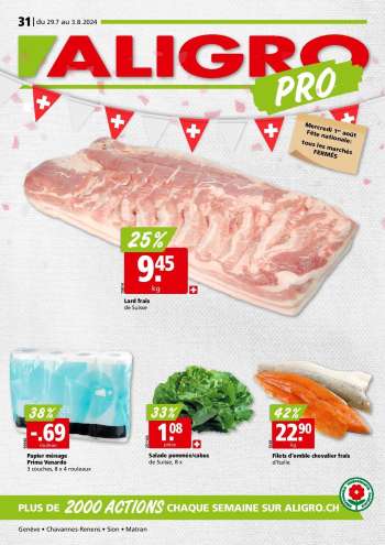 Catalogue ALIGRO - 29.7.2024 - 3.8.2024.