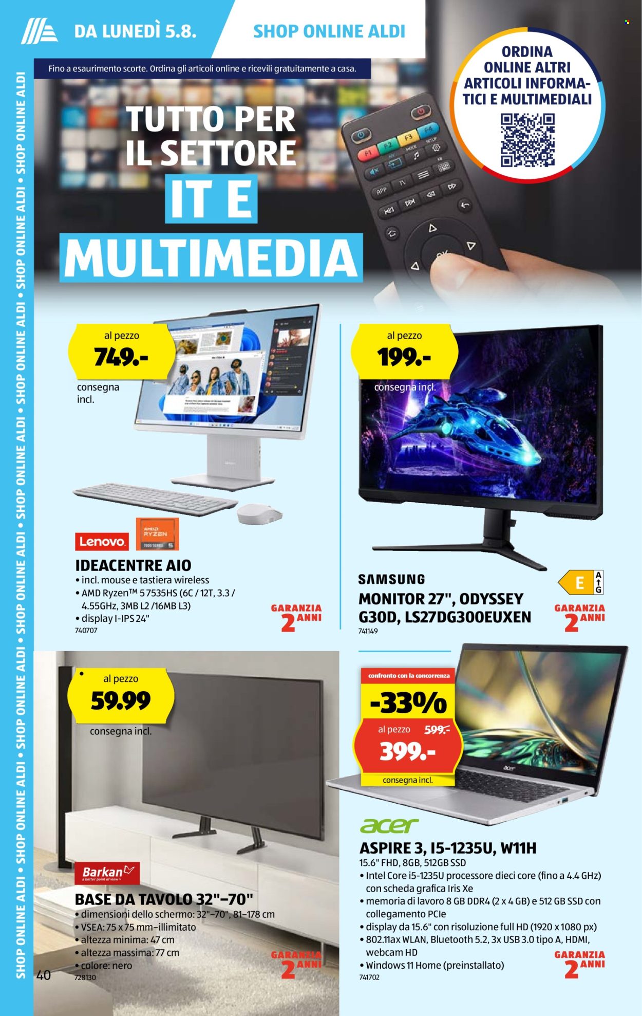 Volantino Aldi - 31.7.2024 - 7.8.2024. Pagina 40