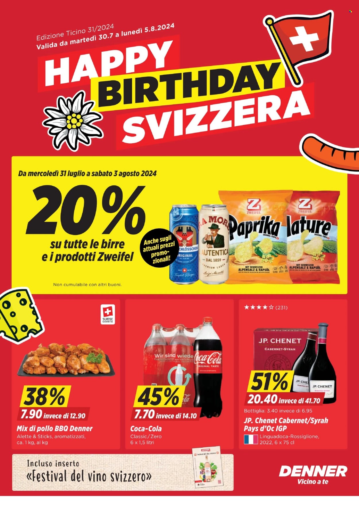 Volantino Denner - 30.7.2024 - 5.8.2024. Pagina 1