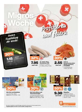 Prospekte Migros - 30.7.2024 - 5.8.2024.