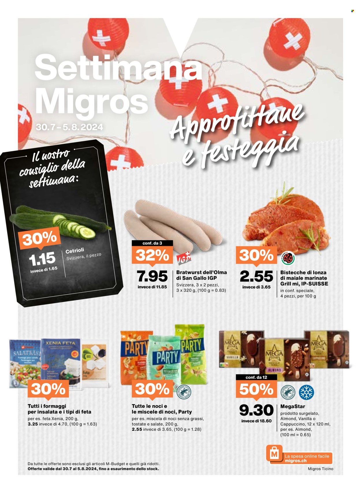 Volantino Migros - 30.7.2024 - 5.8.2024. Pagina 1