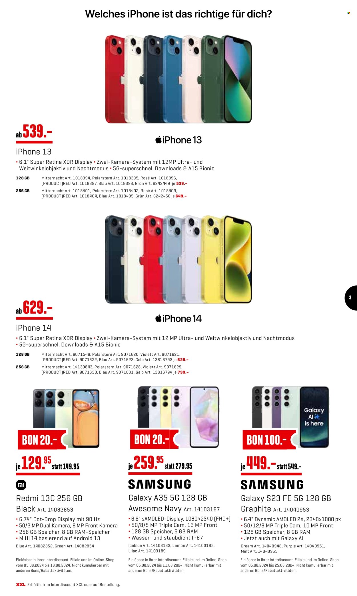 Catalogue Interdiscount - 5.8.2024 - 18.8.2024. Page 3